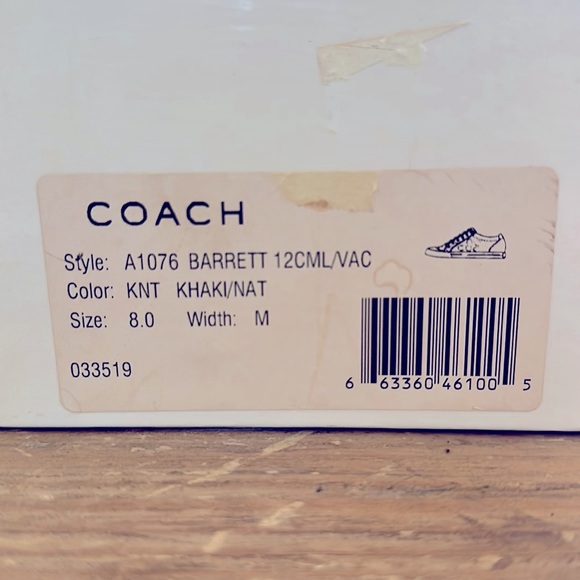 Coach Barrett Sneakers WITH BOX! - Picture 7 of 7